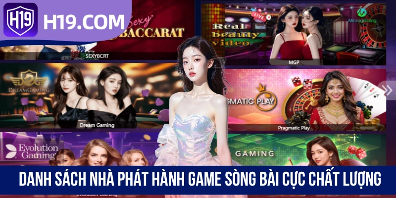 Danh sách nhà phát hành game sòng bài cực chất lượng
